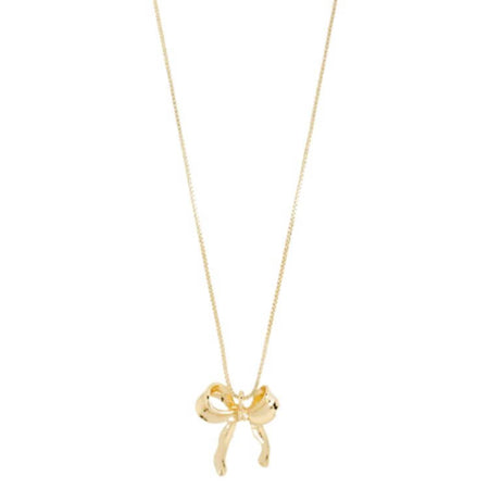 Pilgrim Cassian Gold Bow Necklace