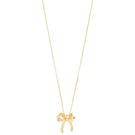 Pilgrim Cassian Gold Bow Necklace