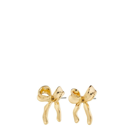 Pilgrim Cassian Gold Bow Stud Earrings