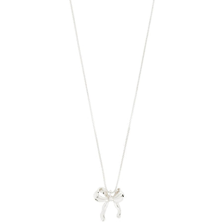 Pilgrim Cassian Silver Bow Necklace