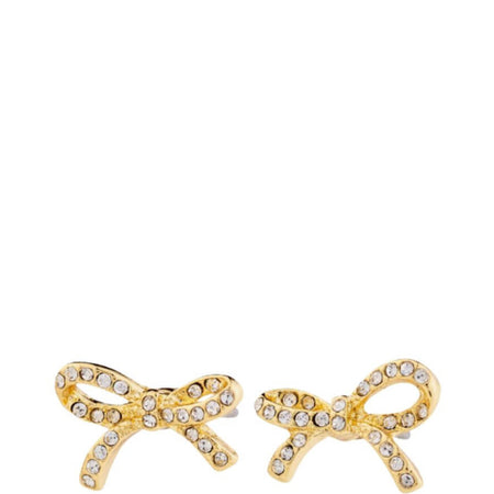 Pilgrim Catharina Gold Small Crystal Bow Stud Earrings