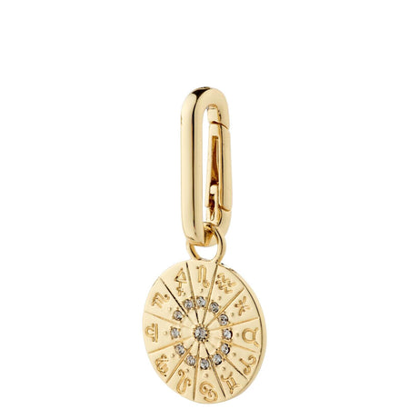 Pilgrim Charm Gold Horoscope Pendant