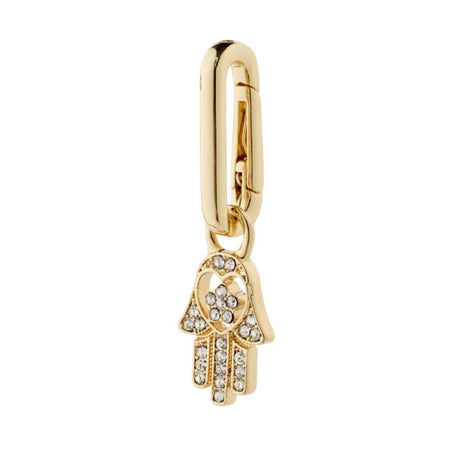 Pilgrim Charm Gold Hamsa Pendant