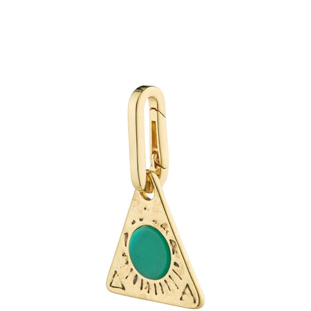 Pilgrim Charm Gold Triangle Pendant