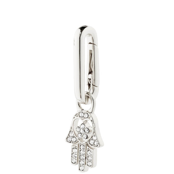 Pilgrim Charm Silver Hamsa Pendant