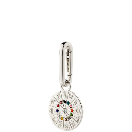 Pilgrim Charm Silver Horoscope Pendant