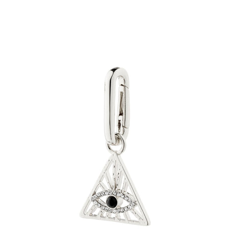 Pilgrim Charm Silver Triangle Eye Pendant