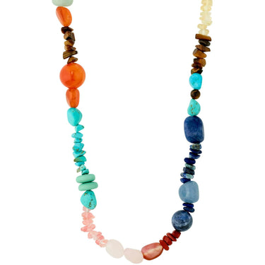 Pilgrim Cloud Silver Semi Precious Bead Necklace