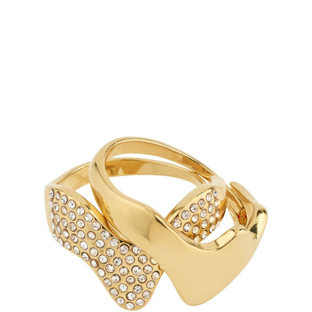 Pilgrim Connect Gold Crystal 2-in-1 Ring Set