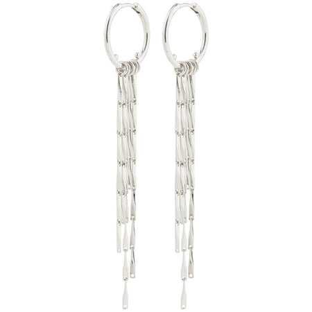 Pilgrim Connect Silver Hoop Earrings