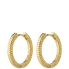 Pilgrim Dominique Gold Textured Hoop Earrings