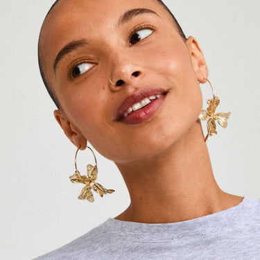 pilgrim-dream-gold-large-flower-hoop-earrings