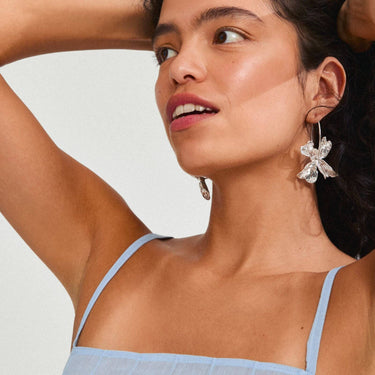 pilgrim-dream-silver-large-flower-hoop-earrings