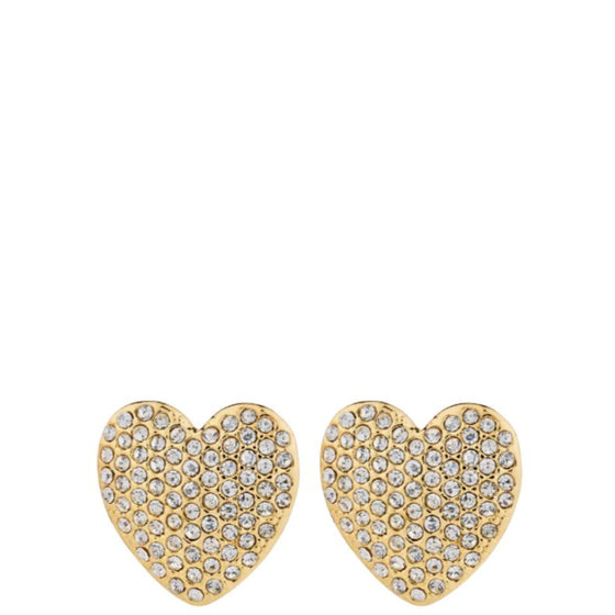 pilgrim-dune-gold-crystal-heart-stud-earrings