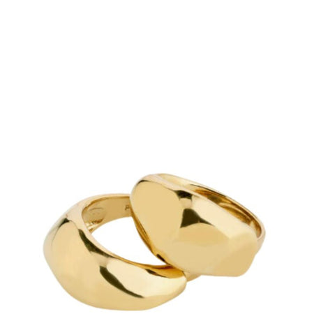 Pilgrim Dune Gold Ring Set