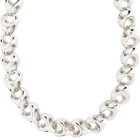 Pilgrim Dune Silver Chunky Necklace