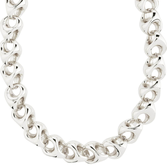 pilgrim-dune-silver-chunky-necklace