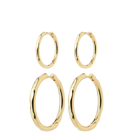 Pilgrim Eve Gold Hoop Earring Set