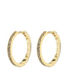 Pilgrim Ebna Gold Crystal Medium Hoop Earrings