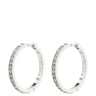 Pilgrim Ebna Silver Crystal Large Hoop Earrings