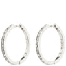 Pilgrim Ebna Silver Crystal Maxi Hoop Earrings