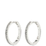 Pilgrim Ebna Silver Crystal Medium Hoop Earrings
