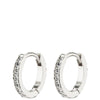 Pilgrim Ebna Silver Crystal Mini Hoop Earrings