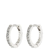Pilgrim Ebna Silver Crystal Small Hoop Earrings