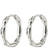 Pilgrim Eddy Silver Organic Large Hoop Earrings