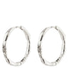 Pilgrim Eddy Silver Organic Medium Hoop Earrings