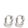 Pilgrim Eddy Silver Organic Mini Hoop Earrings