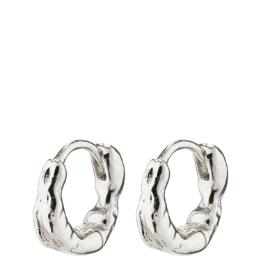 Pilgrim Eddy Silver Organic Mini Hoop Earrings