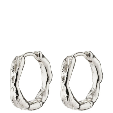 Pilgrim Eddy Silver Organic Small Hoop Earrings