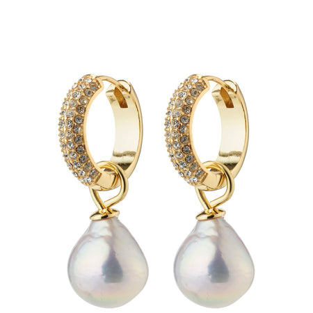 Pilgrim Edelle Pearl Gold Drop Earrings