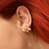 Pilgrim Edwina Small Gold Chunky Hoop Earrings