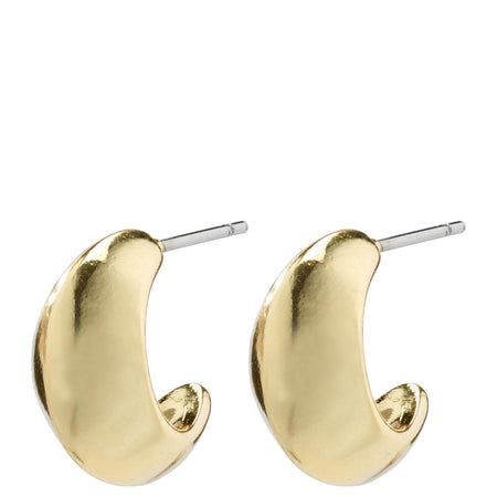 Pilgrim Edwina Small Gold Chunky Hoop Earrings