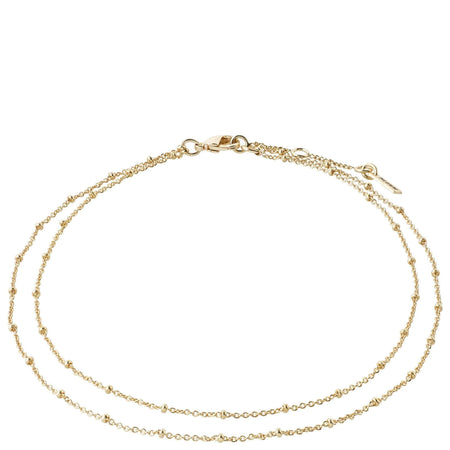 Pilgrim Elka Gold Layered Anklet