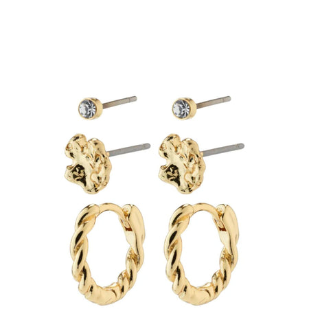 Pilgrim Emanuelle Gold Earrings Set