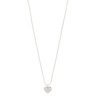 Necklace with a heart-shaped pendant on a white background