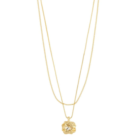 Pilgrim Feel Gold Double Layer Necklace