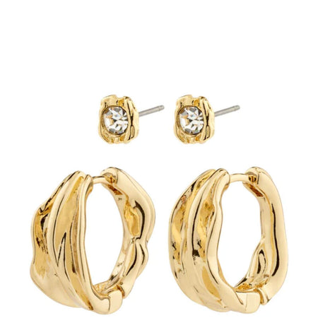 Pilgrim Feel Gold Earrings Set