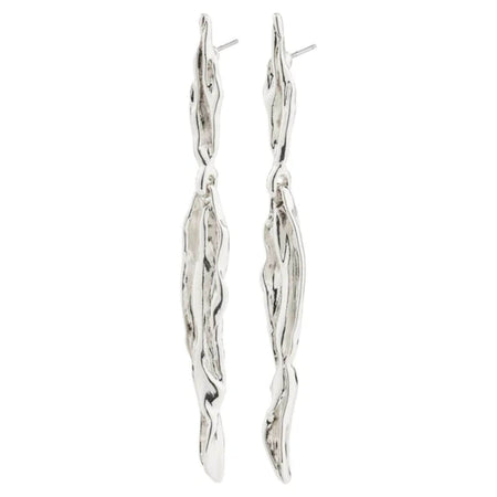 Pilgrim Feel Silver Statement Earrings