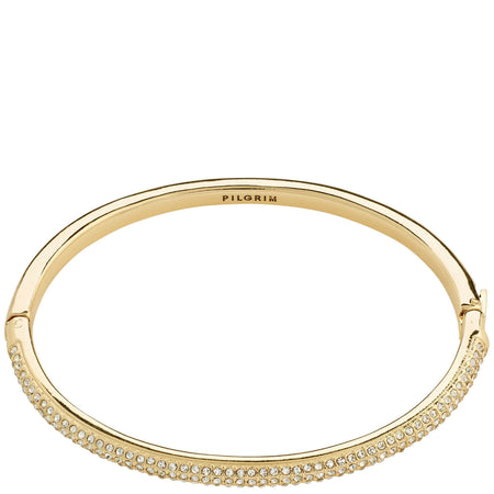 Pilgrim Focus Gold Clear Crystal Bangle