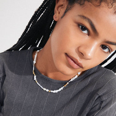 Pilgrim Force Gold Multi Bead Necklace
