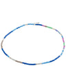 Pilgrim Force Silver Blue Glass Bead Anklet