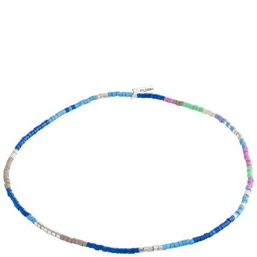 Pilgrim Force Silver Blue Glass Bead Anklet