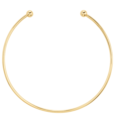 Gold hoop choker necklace