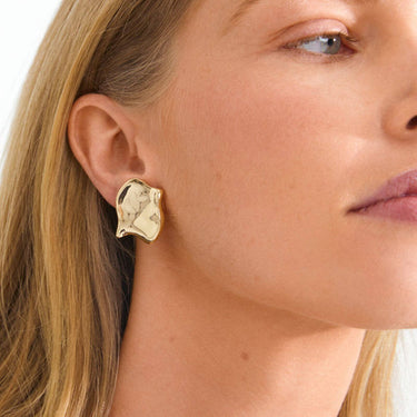 Pilgrim Gold Elys Large Stud Earrings
