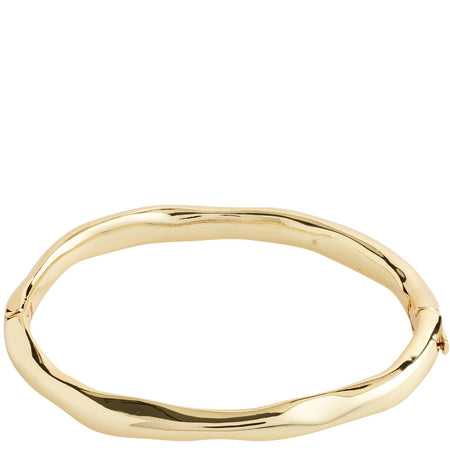 Pilgrim Gold Hammered Effect Bangle