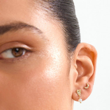 Pilgrim Gold Oryth Stud Earrings Set